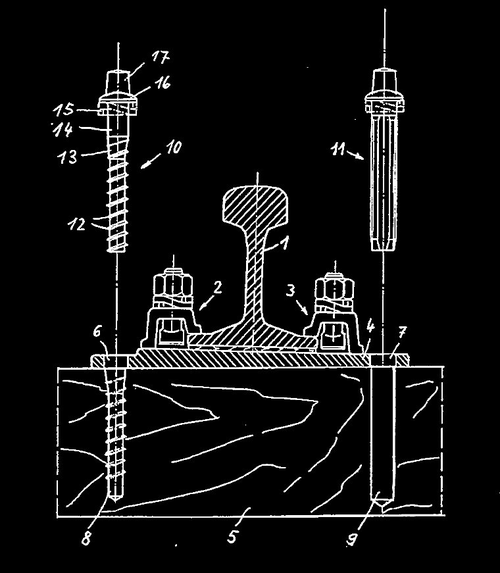 Brevet — tirefond chemin de fer