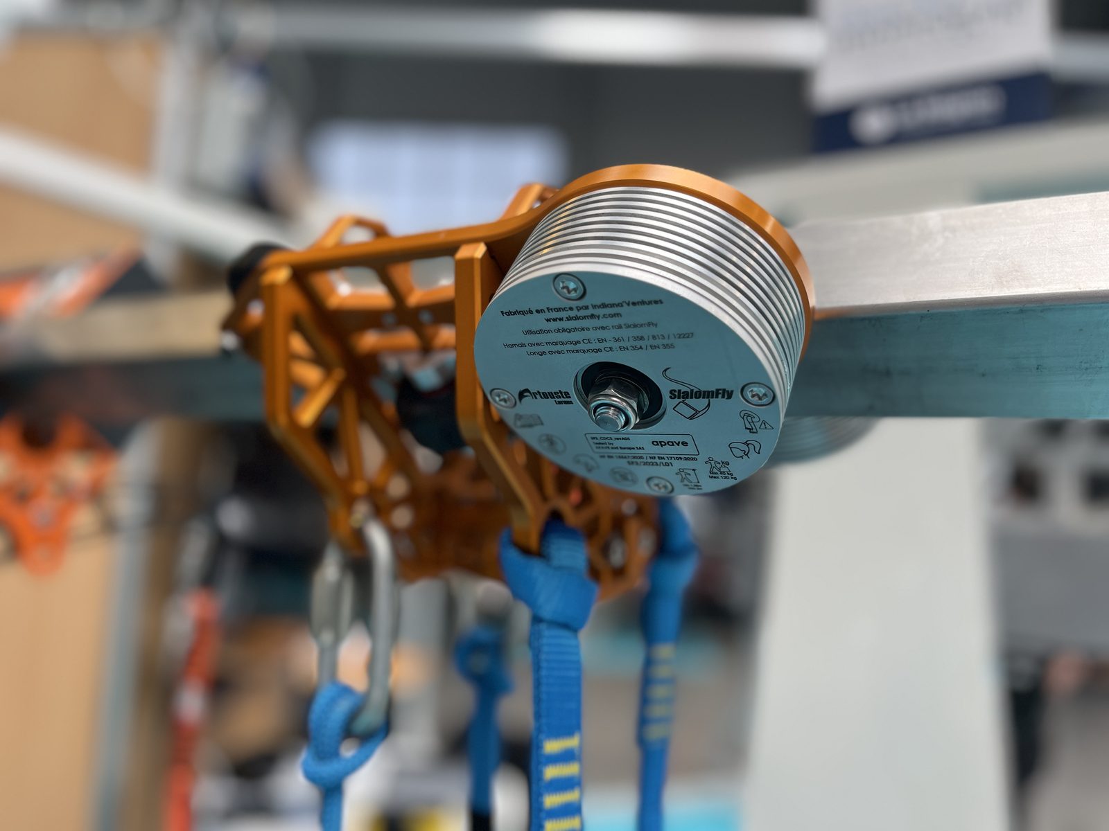 Chariot SF3 sur rail inox — validation