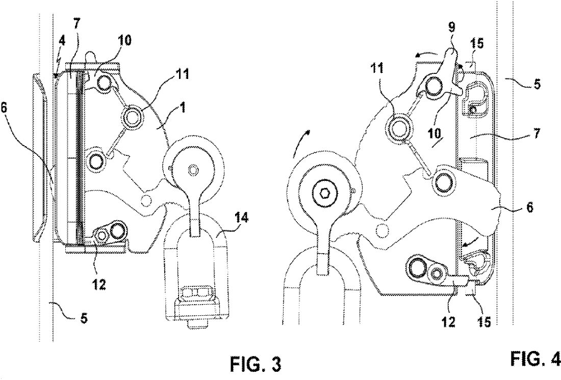 Dessins techniques du brevet — Fig. 3 & 4